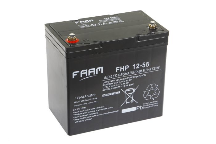 Акумулятор FAAM FHP12-55, 12В, 55А*год