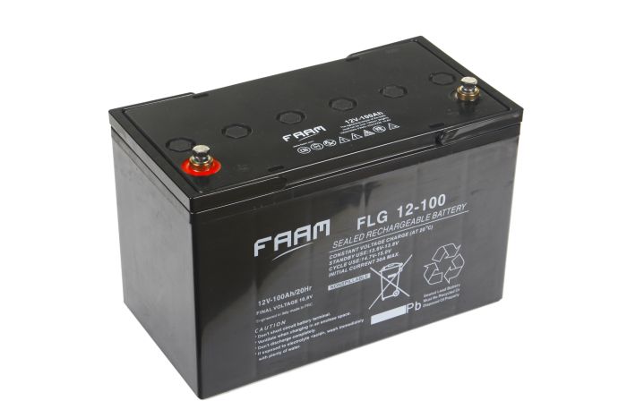 Акумулятор FAAM FLG12-100, 12В, 100А*год