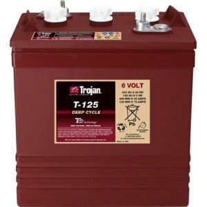 Тягова акумуляторна батарея  Trojan T-125, 6V