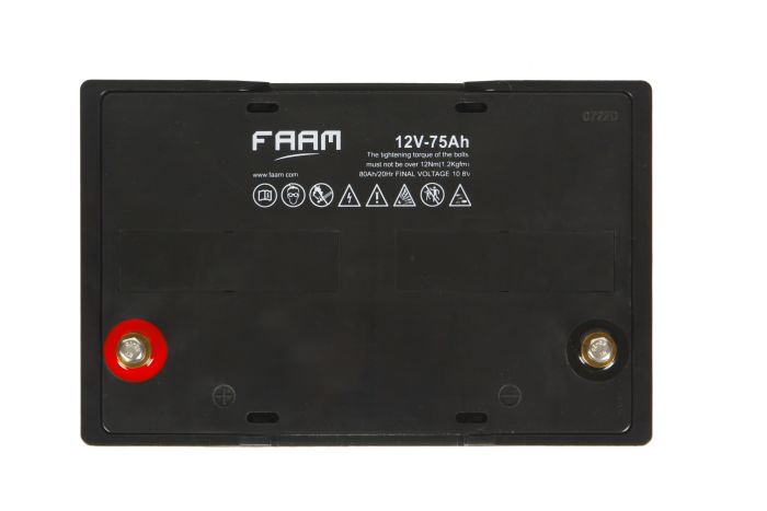 Акумулятор FAAM FHP12-75, 12В, 75А*год